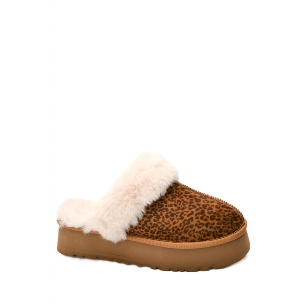 NEW CORKYS FOOTWEAR women cuddle up slipper in mini leopard